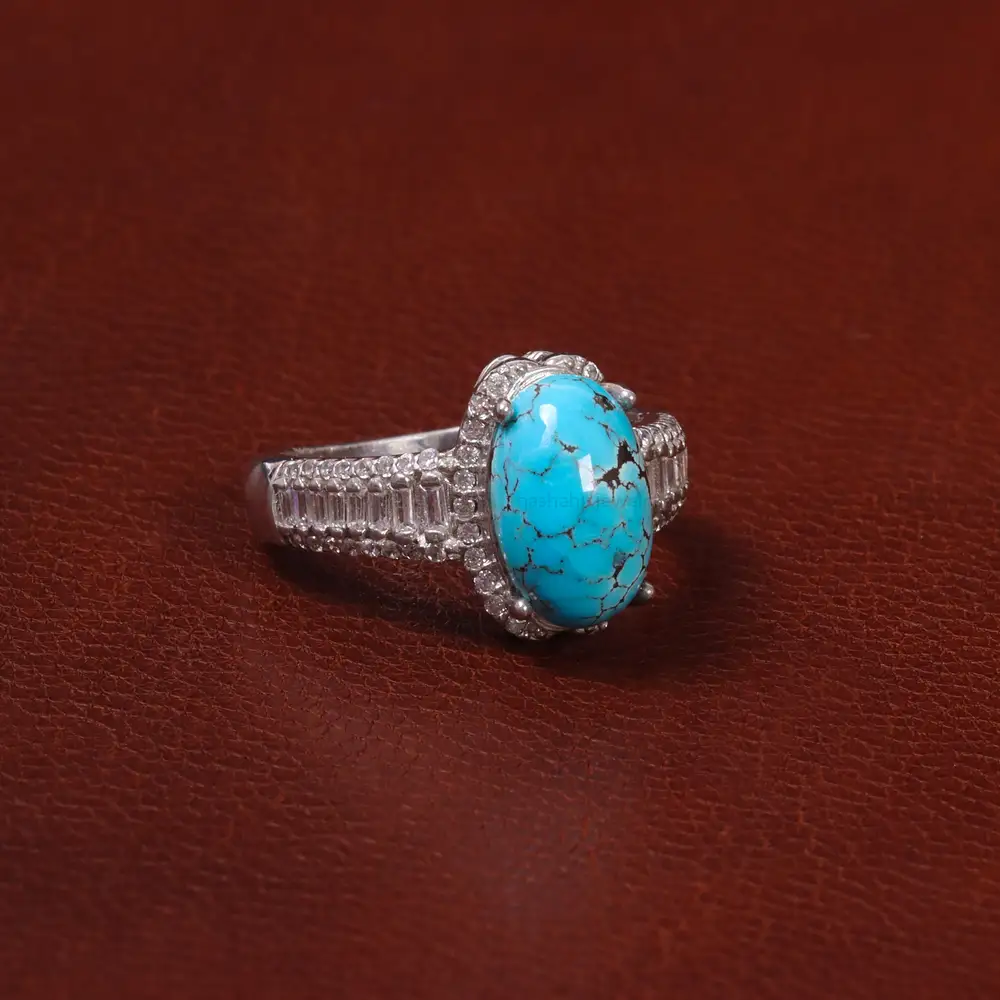 انگشتر فیروزه شجری زنانه کد 30787