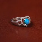 انگشتر فیروزه عجمی زنانه کد 30825