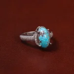 انگشتر فیروزه شجری زنانه کد 30849