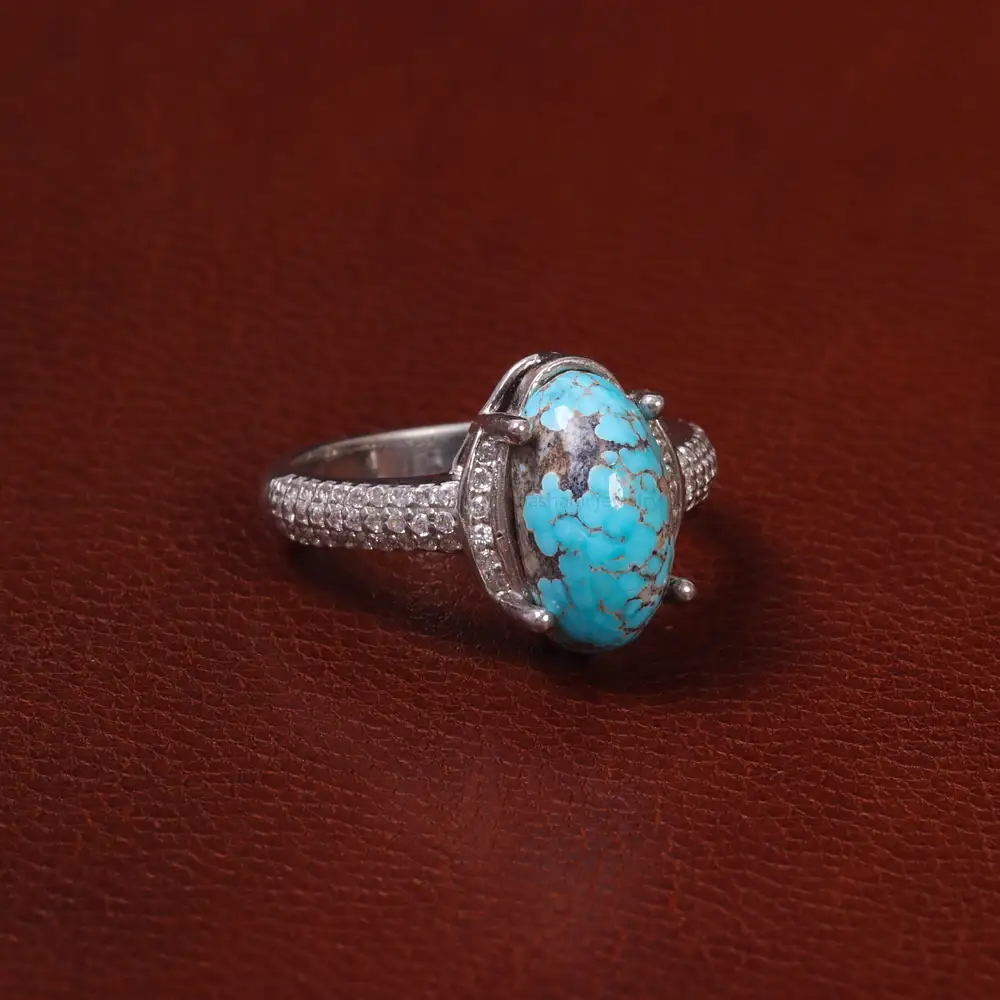 انگشتر فیروزه شجری زنانه کد 30849