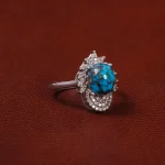 انگشتر فیروزه شجری زنانه کد 30878