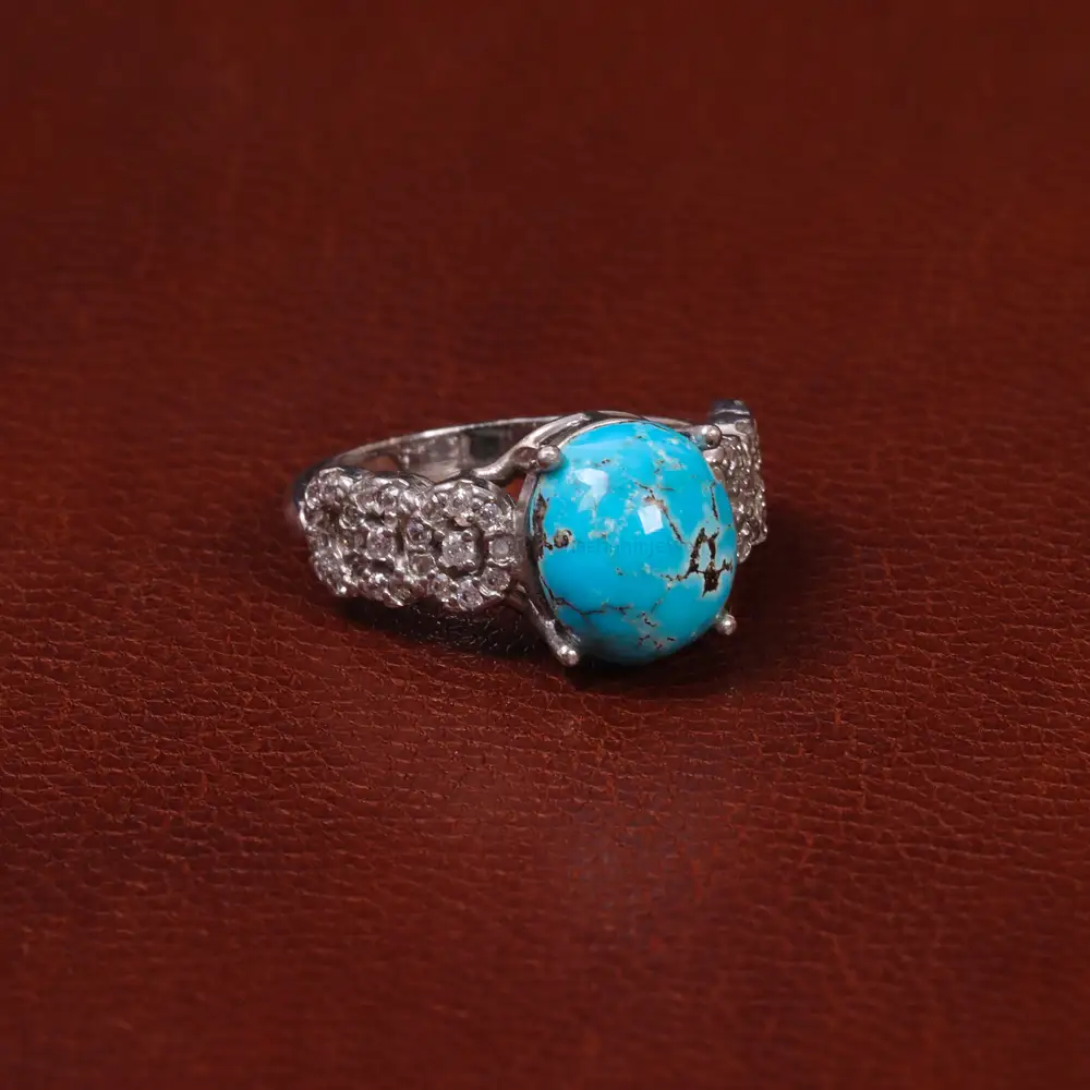 انگشتر فیروزه شجری زنانه کد 30891