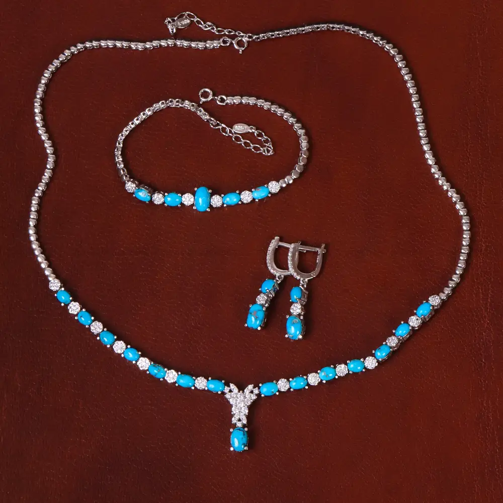 سرویس فیروزه زنانه کد 30926