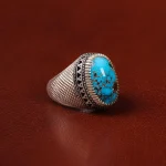 انگشتر فیروزه شجری مردانه کد 30986