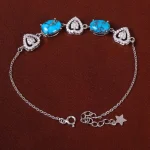 دستبند فیروزه زنانه کد 30988