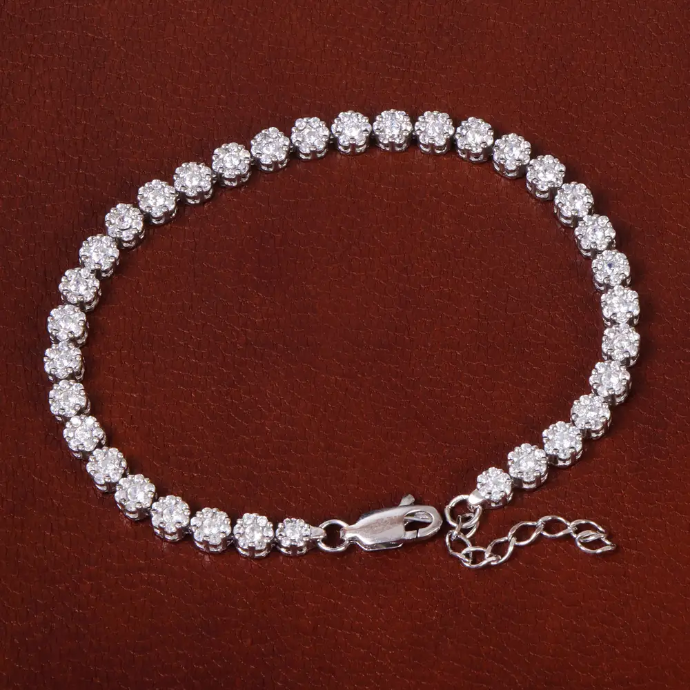 دستبند نقره زنانه کد 30989