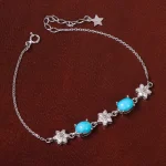 دستبند فیروزه زنانه کد 30992