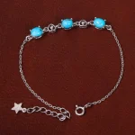 دستبند فیروزه زنانه کد 30994