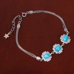 دستبند فیروزه زنانه کد 30997