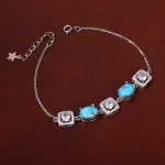 دستبند فیروزه زنانه کد 31000
