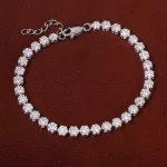 دستبند نقره زنانه کد 31019