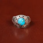 انگشتر فیروزه شجری مردانه کد 30442
