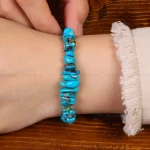 دستبند فیروزه زنانه کد 30444