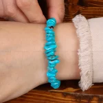 دستبند فیروزه زنانه کد 30446