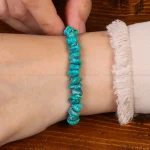 دستبند فیروزه زنانه کد 30450