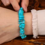 دستبند فیروزه زنانه کد 30463