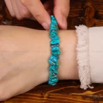 دستبند فیروزه زنانه کد 30467