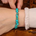 دستبند فیروزه زنانه کد 30469