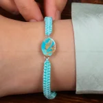 دستبند فیروزه زنانه کد 30489