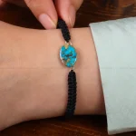 دستبند فیروزه زنانه کد 30505