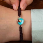 دستبند فیروزه زنانه کد 30508