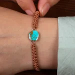 دستبند فیروزه زنانه کد 30519