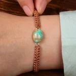 دستبند فیروزه زنانه کد 30520