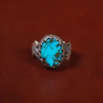 انگشتر فیروزه شجری مردانه کد 30523