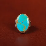 انگشتر فیروزه شجری مردانه کد 30533