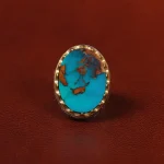 انگشتر فیروزه شجری مردانه کد 30536