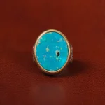 انگشتر فیروزه شجری مردانه کد 30543