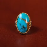 انگشتر فیروزه شجری مردانه کد 30561