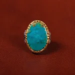 انگشتر فیروزه شجری مردانه کد 30562