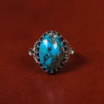 انگشتر فیروزه شجری مردانه کد 30565