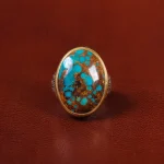 انگشتر فیروزه شجری مردانه کد 30577