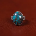 انگشتر فیروزه شجری مردانه کد 30580