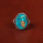 انگشتر فیروزه شجری مردانه کد 30583