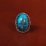 انگشتر فیروزه شجری مردانه کد 30588