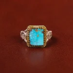 انگشتر فیروزه شجری مردانه کد 30603