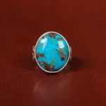 انگشتر فیروزه شجری مردانه کد 30597