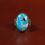 انگشتر فیروزه شجری مردانه کد 30613
