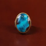 انگشتر فیروزه شجری مردانه کد 30616