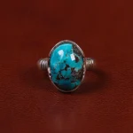 انگشتر فیروزه شجری مردانه کد 30622