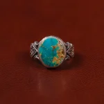 انگشتر فیروزه شجری مردانه کد 30624