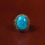 انگشتر فیروزه شجری مردانه کد 30633