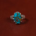 انگشتر فیروزه شجری مردانه کد 30636