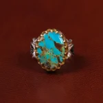 انگشتر فیروزه شجری مردانه کد 30645