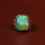 انگشتر فیروزه شجری مردانه کد 30651