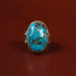 انگشتر فیروزه شجری مردانه کد 30652