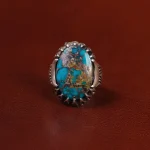 انگشتر فیروزه شجری مردانه کد 30654